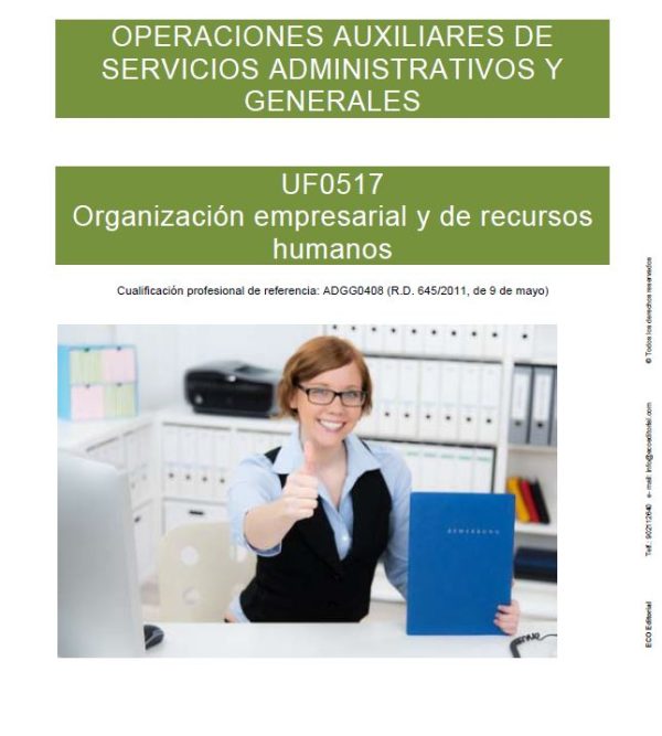 UF0517 Organizacion empresarial y de recursos humanos V4 4 Portada Interior